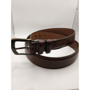 Columbia Brown Genuine Leather Work Belt Men's Size 40 XL Distressed